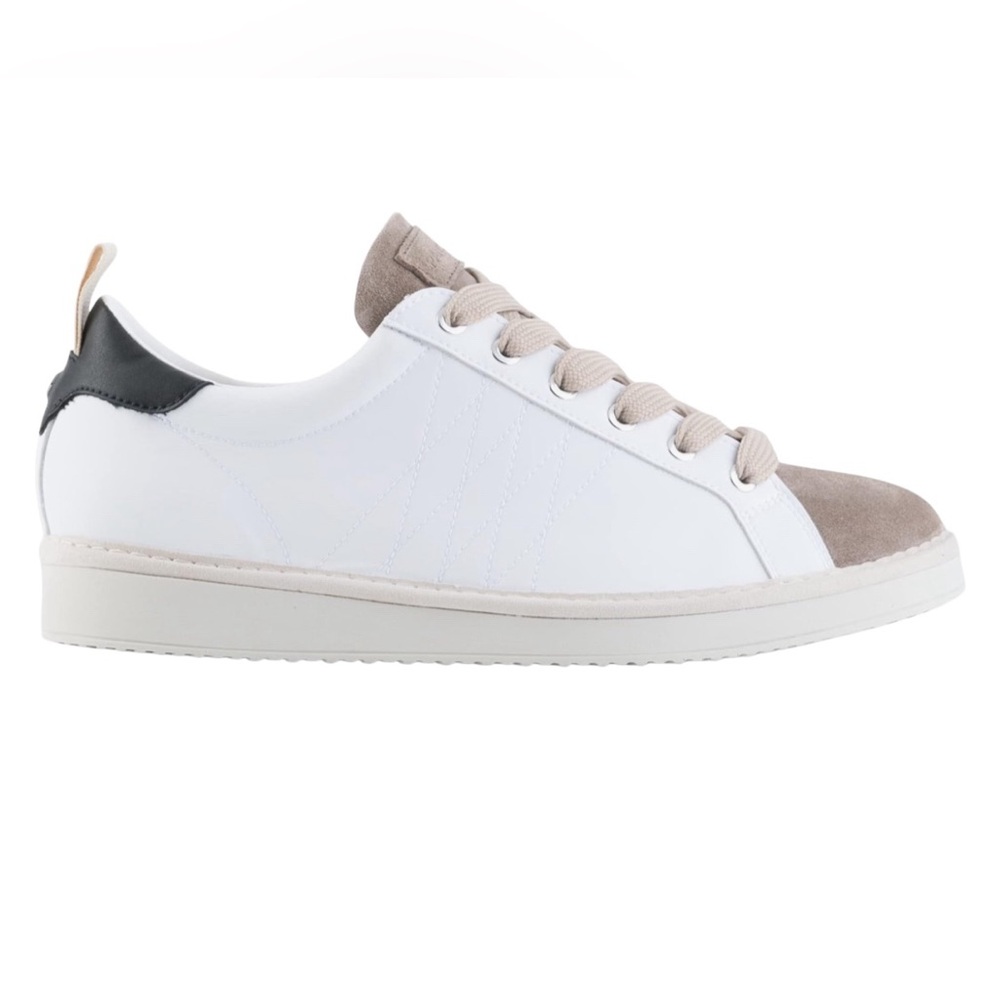 PANCHIC Men's P01 Leather Fashion Sneakers Shoes Suede White “Made in Italy” 11